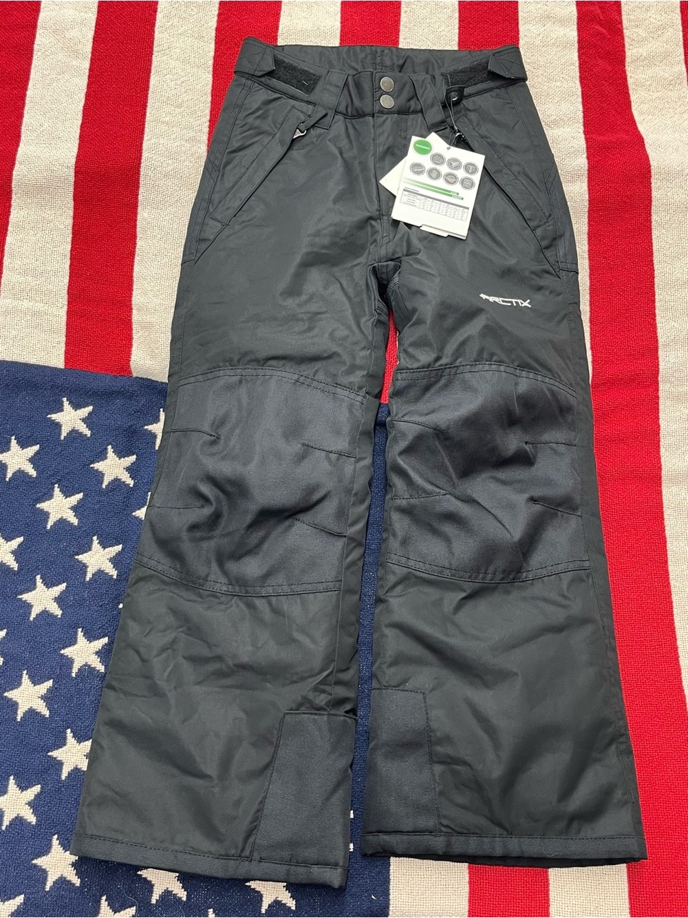 Arctix Kids Black Insulated Snow Pants Size Small 8 New with Tags